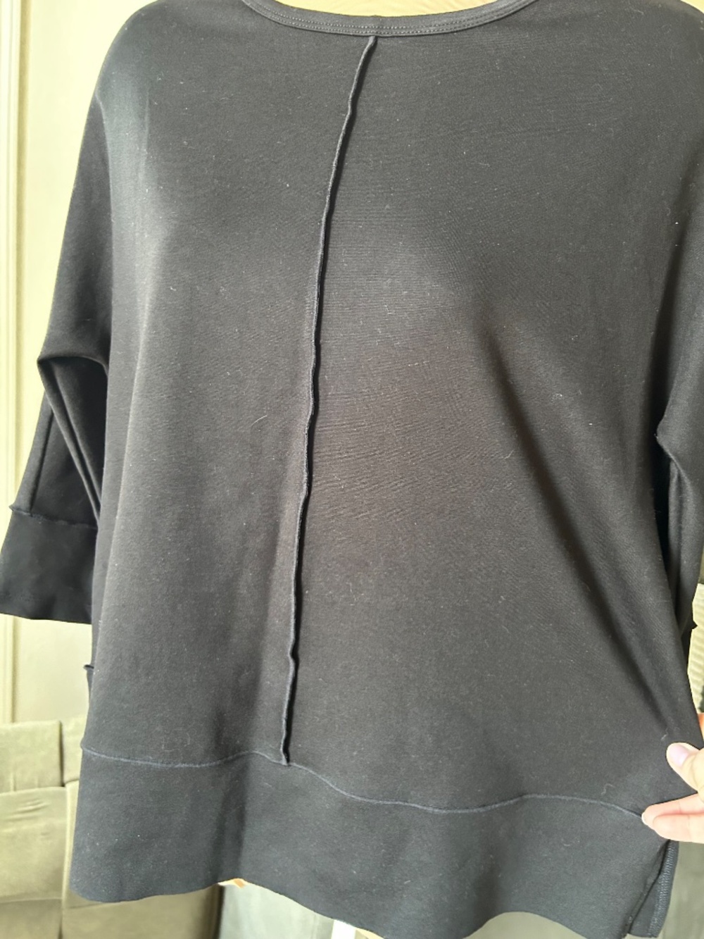 JONES NEW YORK Serenity Knit 3/4 Dolman Seam Detail Tunic Top Size SP NWOT - Picture 7 of 12
